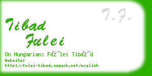 tibad fulei business card